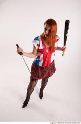 Tina STANDINGPOSE WITH DAGGER AND BASEBALL BAT 